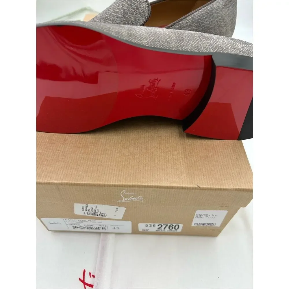 Men's Christian Louboutin, Danny flex loafers size 43 made in Italy